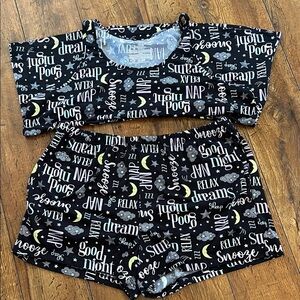 NAP Loungewear Black Pajama Set